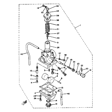 CARBURETOR-YZ60H - J - K