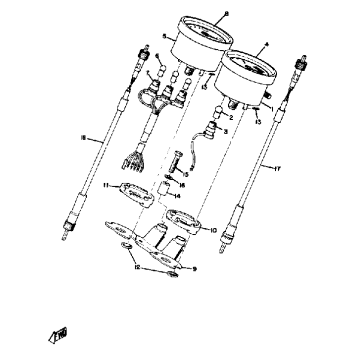 SPEEDOMETER TACHOMETER AT2 AT3