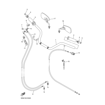 STEERING HANDLE CABLE
