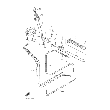 STEERING HANDLE CABLE