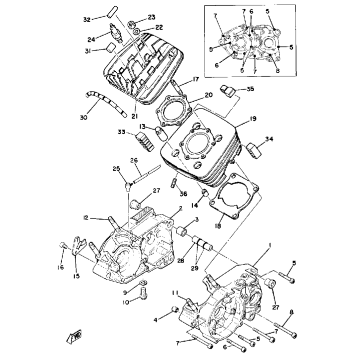 CRANKCASE - CYLINDER