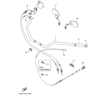 STEERING HANDLE CABLE