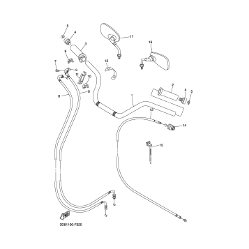 STEERING HANDLE CABLE