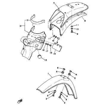FRONT FENDER REAR FENDER