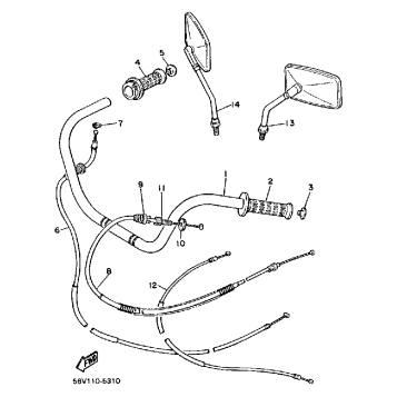 HANDLEBAR CABLE XV1000N NC
