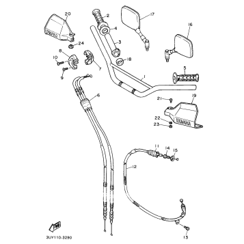 STEERING HANDLE CABLE