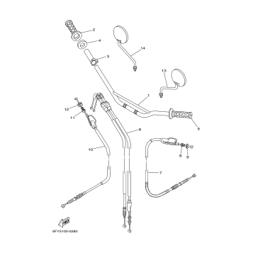 STEERING HANDLE CABLE