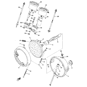 HEAD LAMP & SPEEDOMETER-TACHOMETER