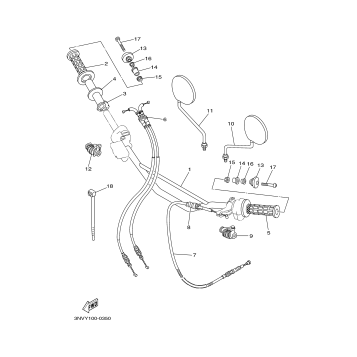 STEERING HANDLE CABLE