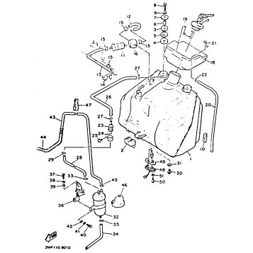 FUEL TANK CALIFORNIA MODEL ONLY