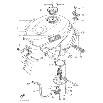 FUEL TANK NON CALIFORNIA