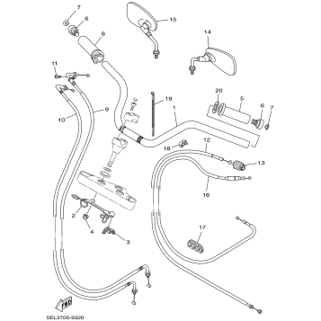STEERING HANDLE CABLE