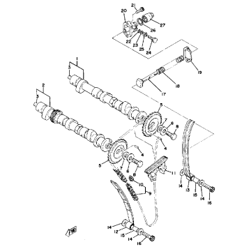 CAMSHAFT - CHAIN TENSIONER