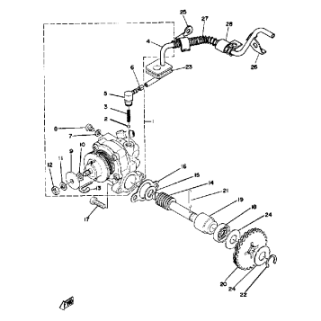 OIL PUMP DT80H - J - K