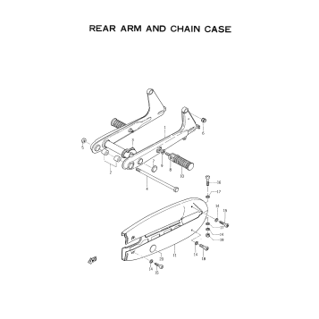 REAR ARM AND CHAIN CASE