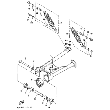 SWING ARM REAR SHOCKS