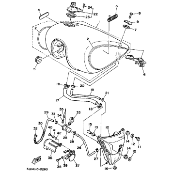 FUEL TANK NON CALIFORNIA MODEL