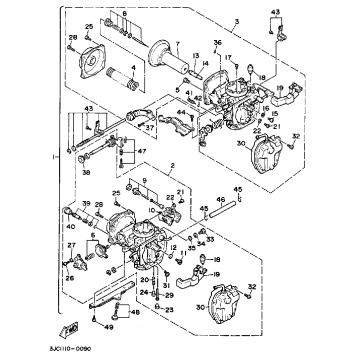CARBURETOR NON CALIFORNIA MODEL