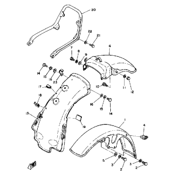 FRONT FENDER REAR FENDER