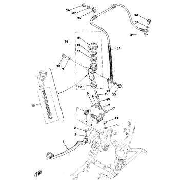 BRAKE PEDAL - REAR MASTER CYLINDER