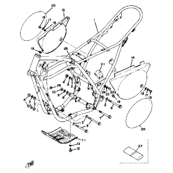 FRAME-SIDE COVER YZ250C