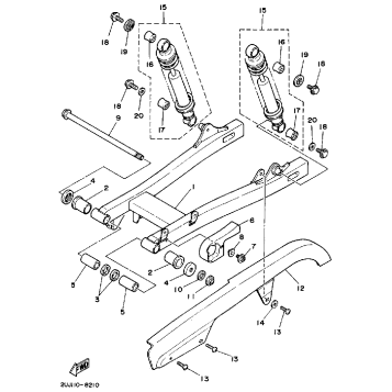 SWING ARM REAR SHOCKS