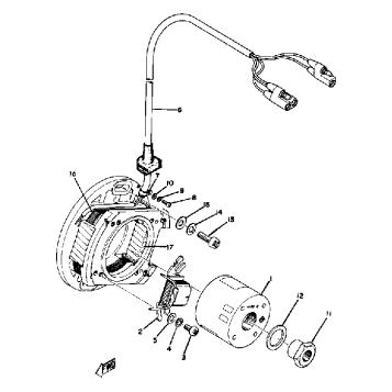 C - D - I - MAGNETO YZ125A - B