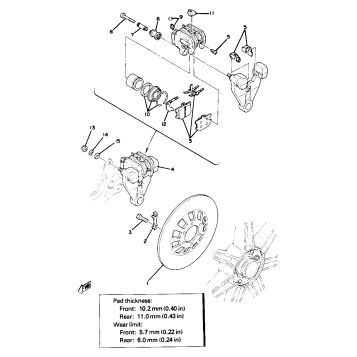 REAR DISC BRAKE - CALIPER
