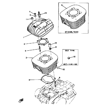 CYLINDER HEAD - CYLINDER 250B - C-400B - C