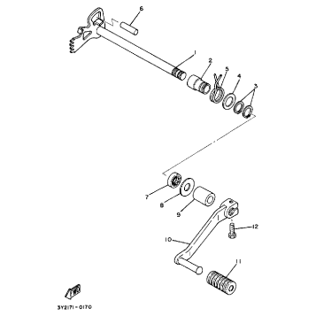 SHIFT SHAFT - PEDAL