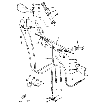 STEERING HANDLE - CABLE
