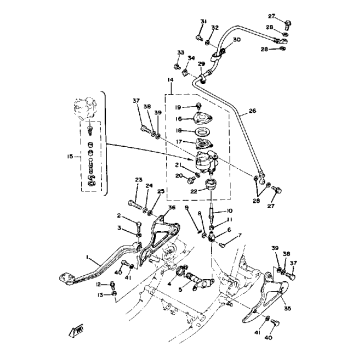 BRAKE PEDAL REAR MASTER CYLINDER