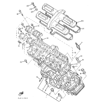 CYLINDER HEAD CALIFORNIA MODEL ONLY