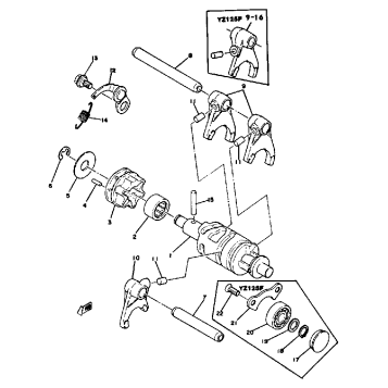 SHIFT CAM - FORK YZ125E - F