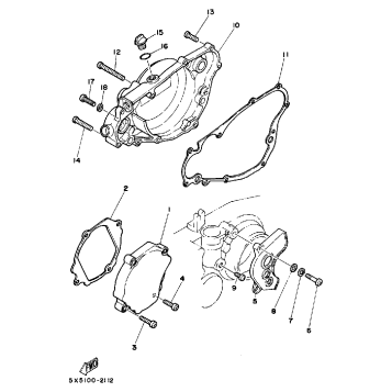 CRANKCASE COVER YZ250K