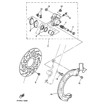 FRONT BRAKE - CALIPER