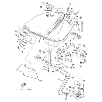 FUEL TANK NONCALIFORNIA MODEL
