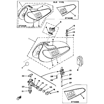 FUEL TANK 250B - C - 400B - C