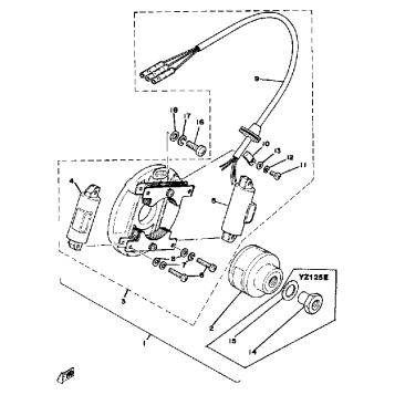 GENERATOR YZ125E - F