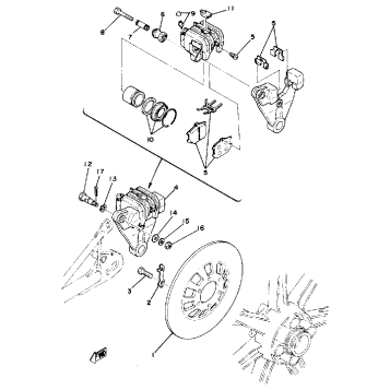 REAR DISC BRAKE-CALIPER