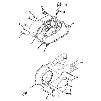 CRANKCASE COVER LB50PH - PJ
