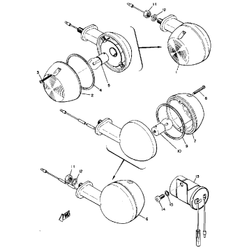 FLASHER LAMP (ALTERNATE PARTS - HS1)