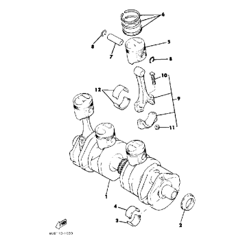 CRANKSHAFT PISTON XJ550H J K