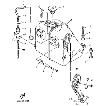 FUEL TANK NON CALIFORNIA MODEL