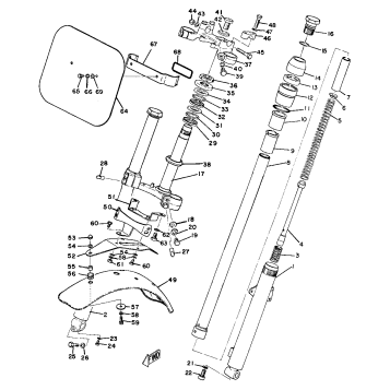 FRONT FORK & FRONT FENDER (AT1MX)