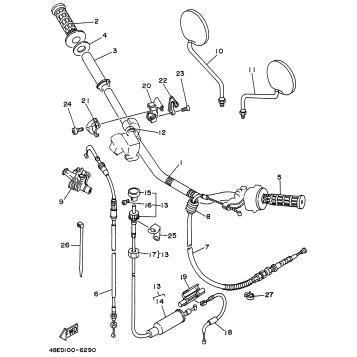 STEERING HANDLE CABLE