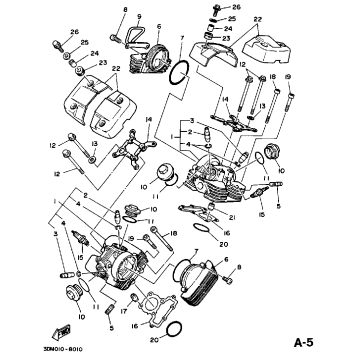 CYLINDER HEAD NON CALIFORNIA MODEL