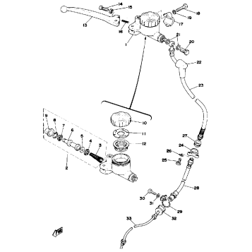 MASTER CYLINDER BRAKE HOSE