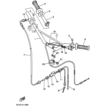 STEERING HANDLE - CABLE