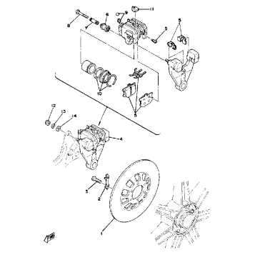 REAR DISC BRAKE - CALIPER
